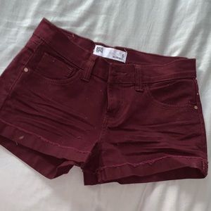 Burgundy RSQ Shorts NWOT